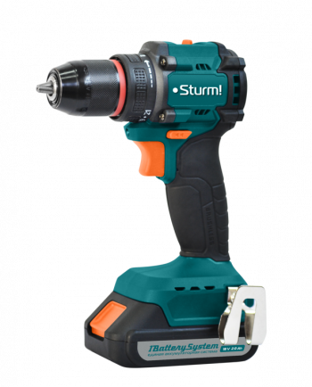 CD1860BL Дрель аккумуляторная Sturm!, бесщеточная 18В, 1BatterySystem, 60Нм, 2х2.0Ач, кейс