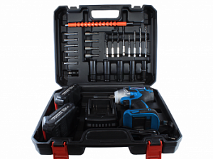 Гайковерт аккумуляторный бесщеточный AktiTool IS20BR SET (20 В, 2 Li-ion аккум. 2000 mAh, 2 шт, набор головок, кейс)